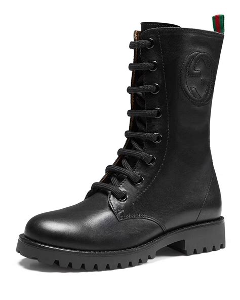 gucci combat boots neiman marcus|gucci equestrian boots.